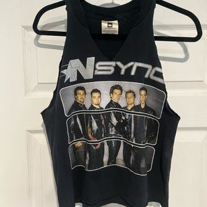 *NSYNC Vintage Women 2001 Tour Black Tank Size S